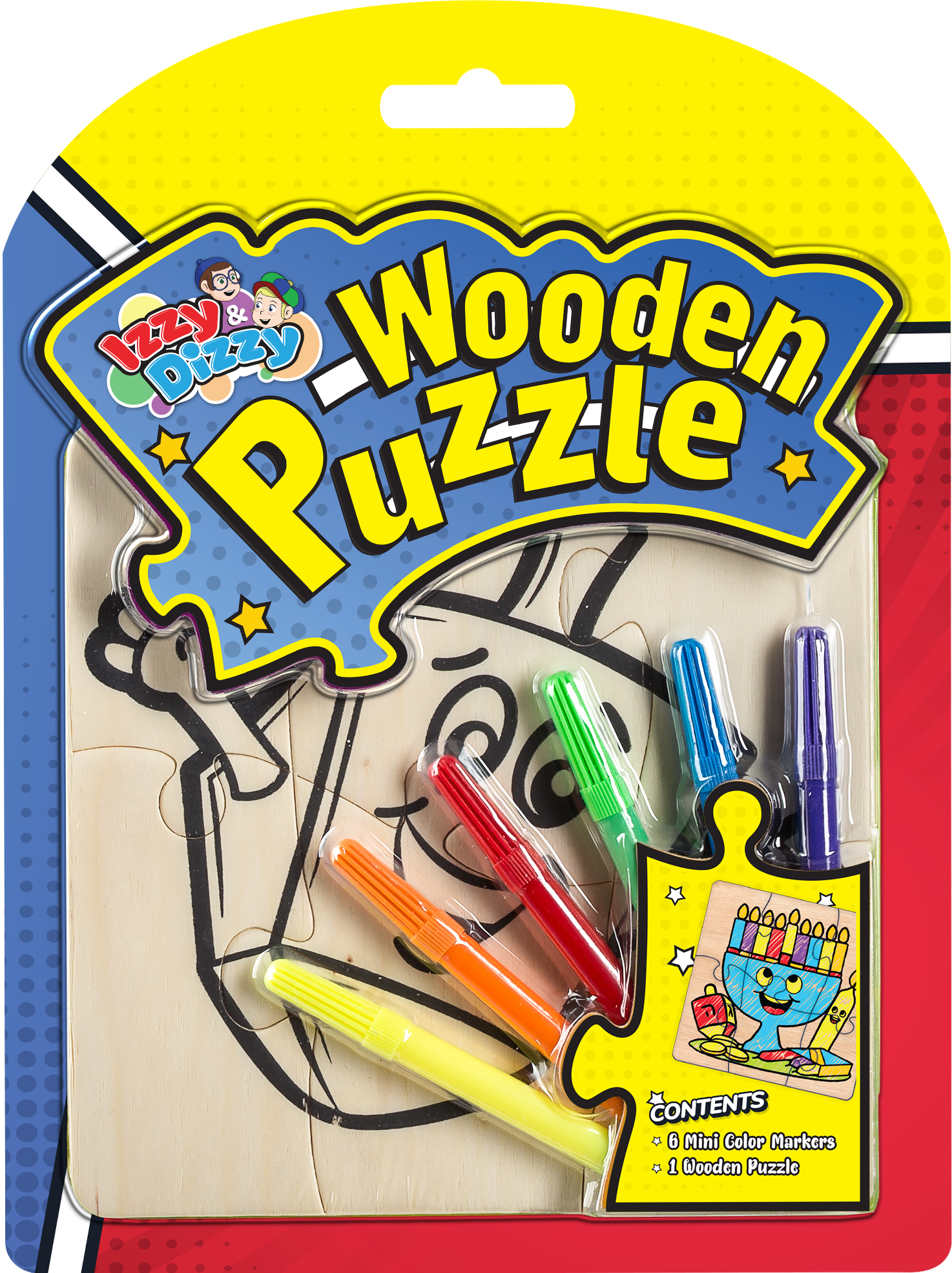 Chanukah Wooden Puzzle Kit — Judaica Square