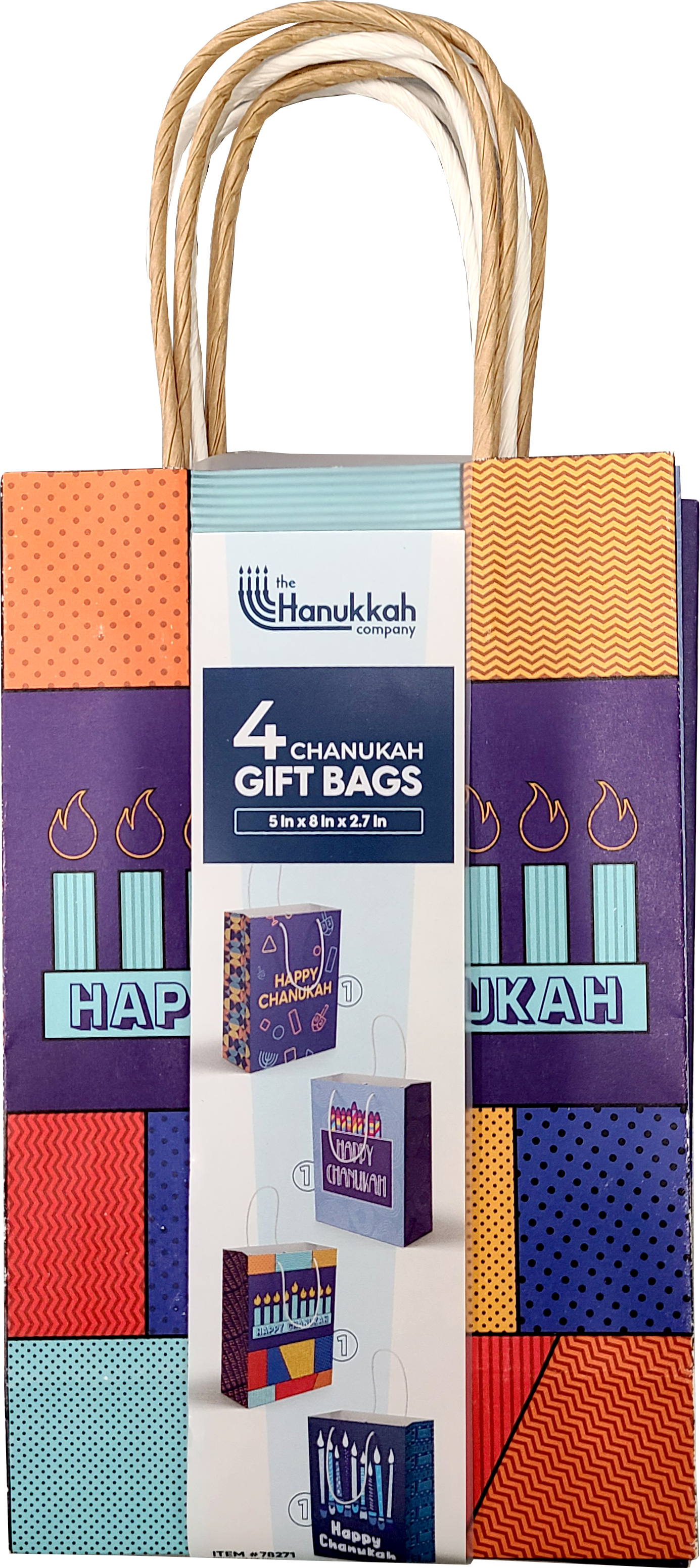 Chanukah Gift Bags - 4 Designs 5" X 8" — Judaica Square