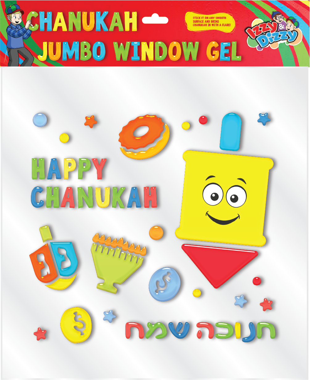 Jumbo Window Gel - Dreidel — Judaica Square