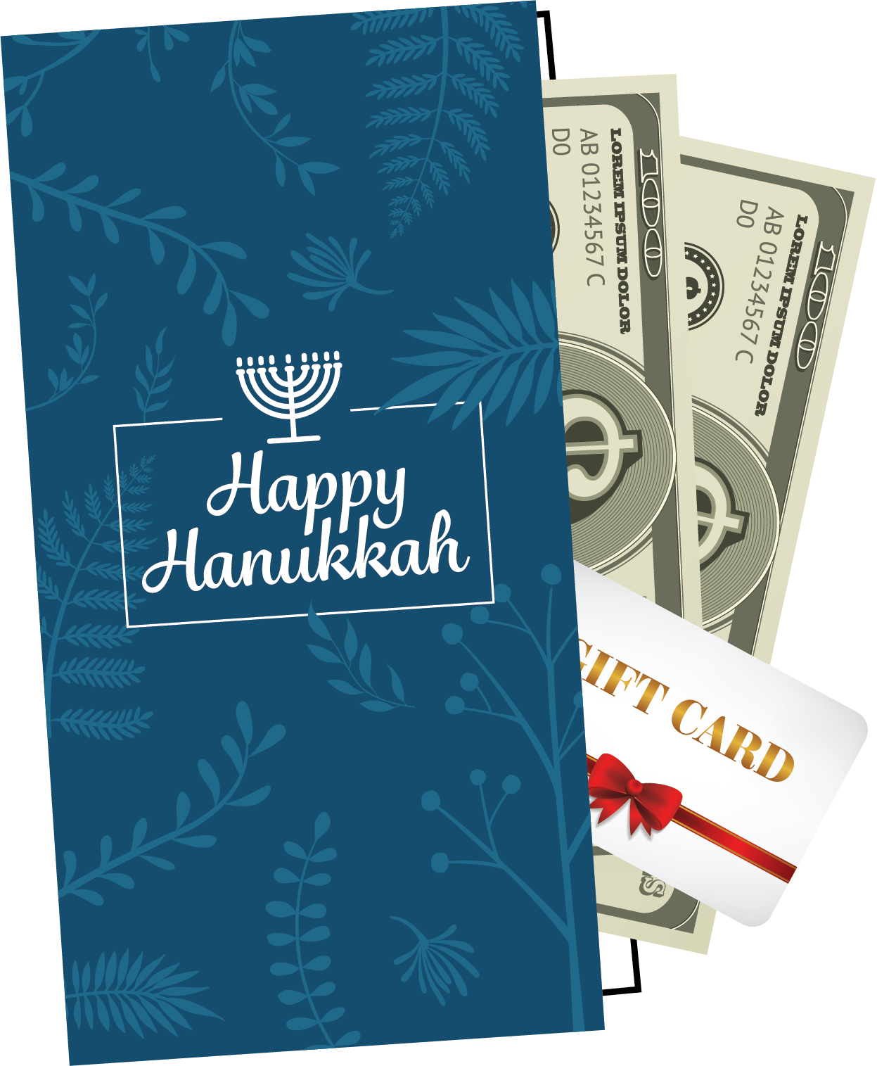Money Card & Envelope Set 3.25" X 6" — Judaica Square