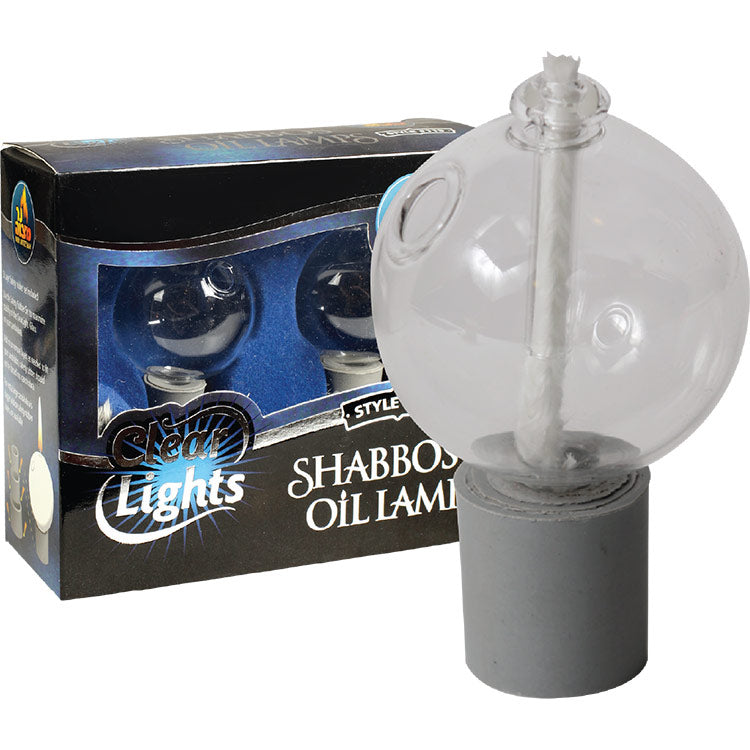 2-Pk.Clear Lights Glass Style #115 (Round Ball Shape) — Judaica Square