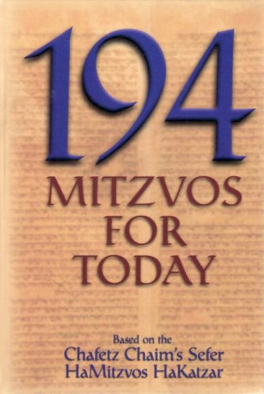 194 Mitzvos For Today (Pocket Size) — English Seforim from Moshe Goldberger