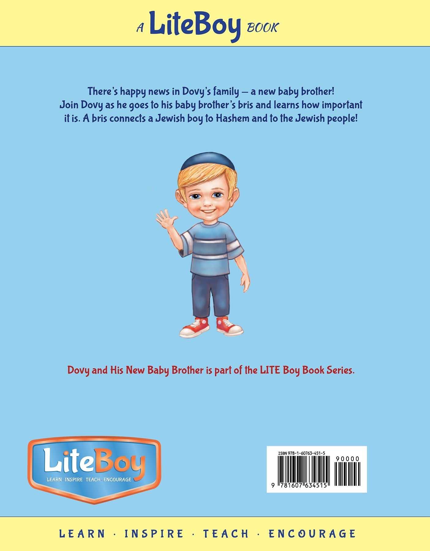 Lite Boy #8 - Dovy and His New Baby Brother | Judaica Square