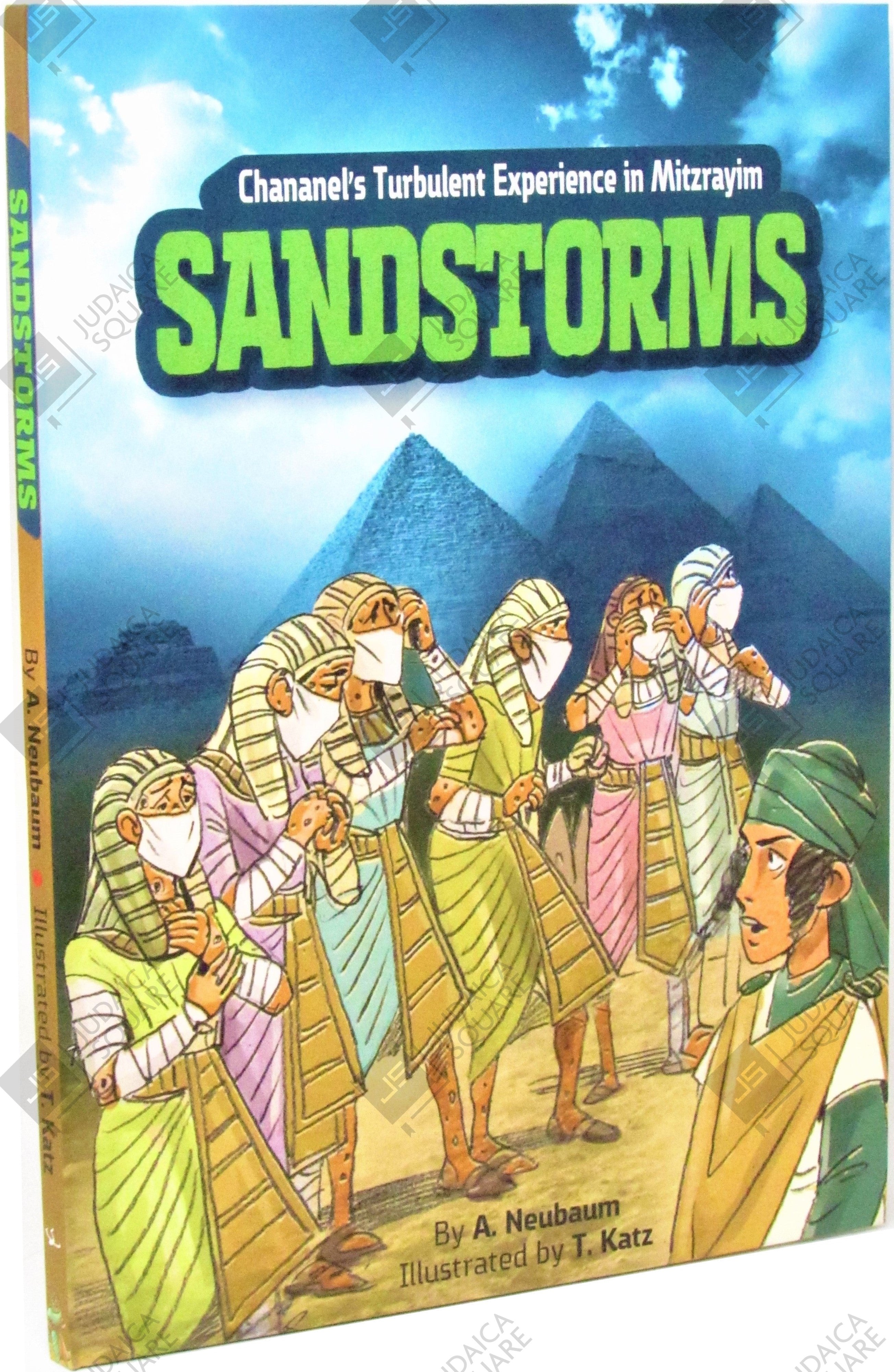 Sandstorms – Jewish comic book cover by A. Neubaum