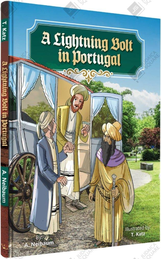A Lightning Bolt In Portugal – Jewish comic book cover by A. Neibaum