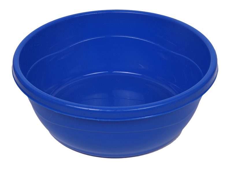Mini Plastic Washing Bowl Blue (Case Quantity 100 PC)