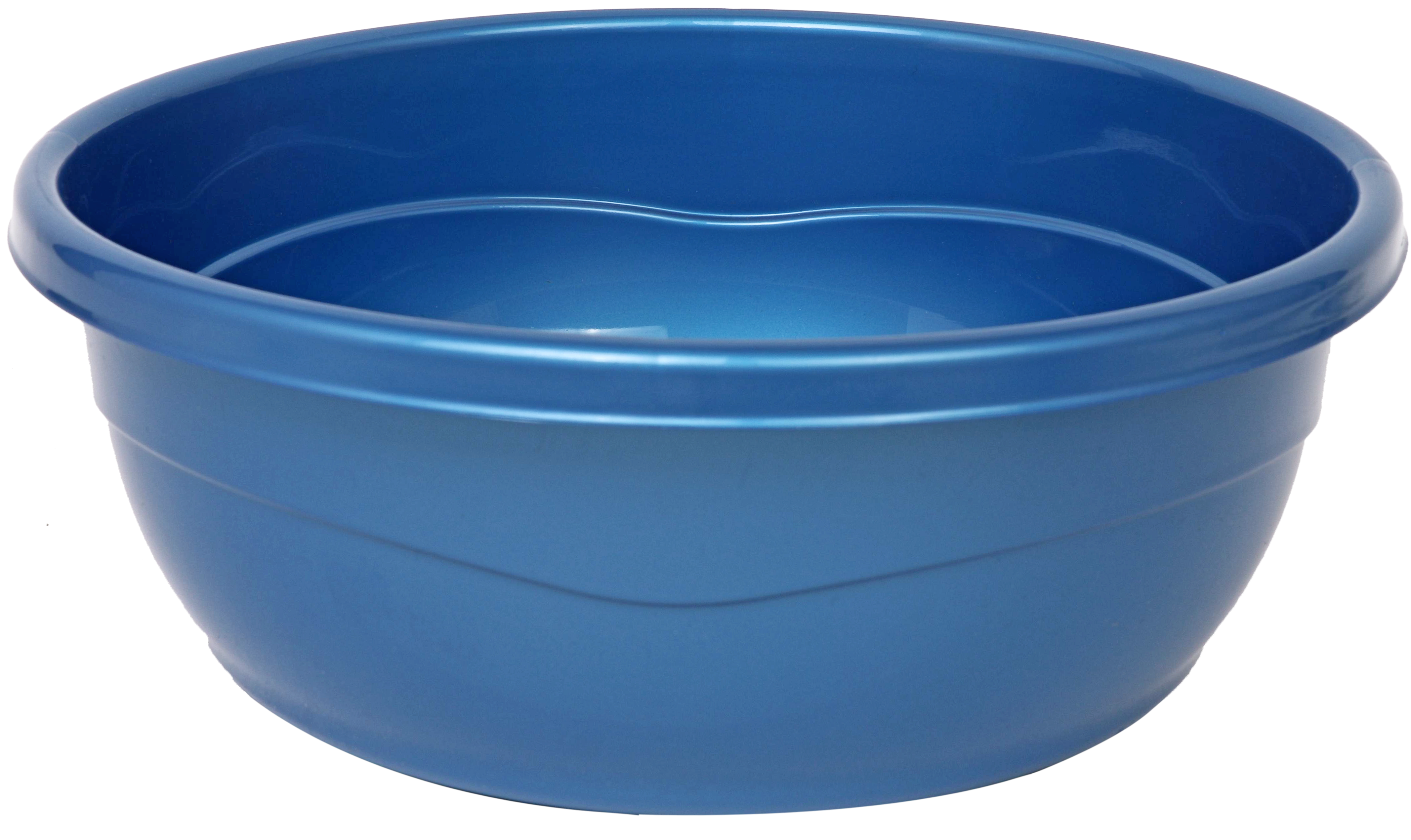 Plastic Washing Bowl Metallic Blue (Case Quantity 60 PC)