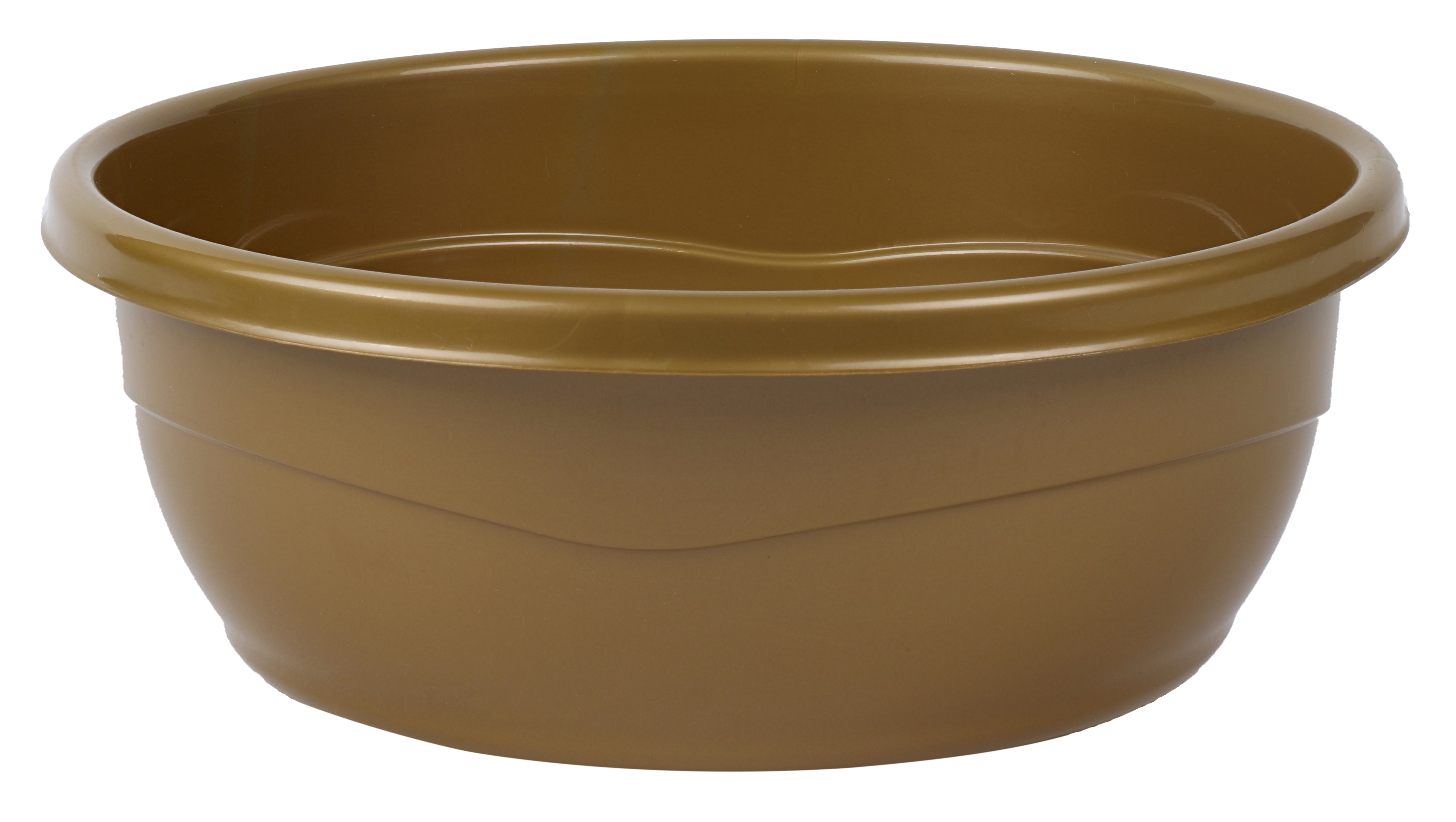 Plastic Washing Bowl Gold (60 PC)