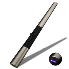 Electric Candle Lighter With USB Charger - Brushed Metal