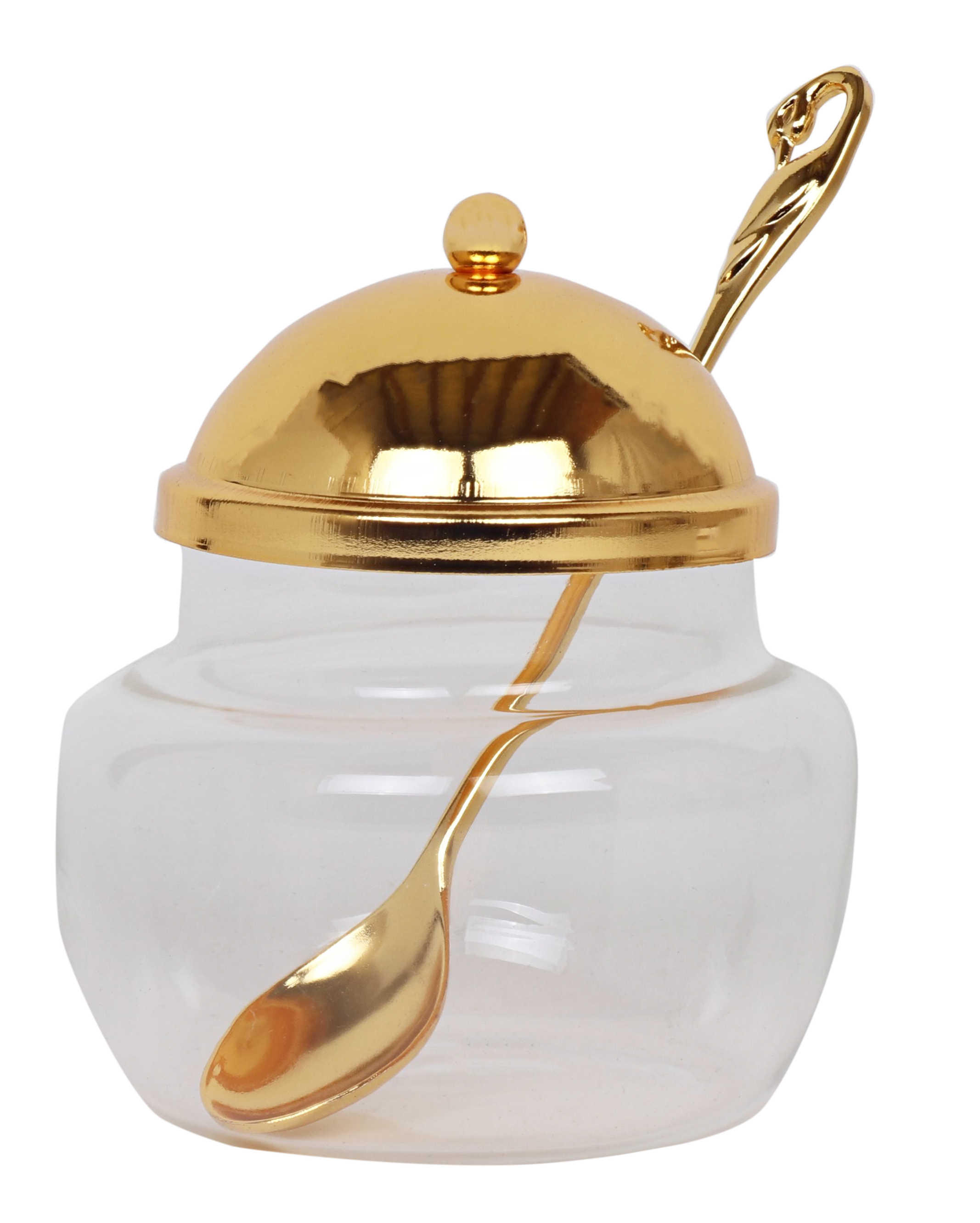 Dish Gold With Spoon