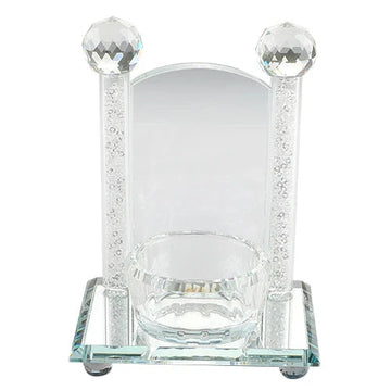 Yahrtzeit Candle Holder - Crystal