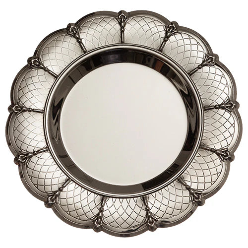 Kiddush Tray: Silver Plated - 5.3"