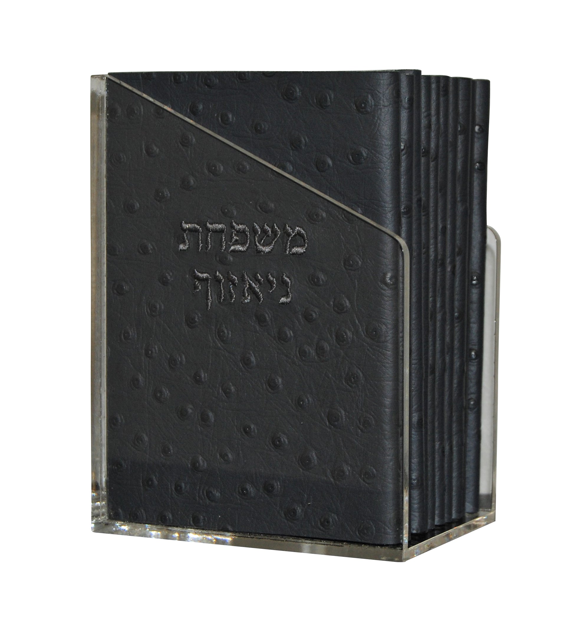 Prestige Ostrich Leather Bencher — Chabad & Ostrich Design, Regal Collection (BENF-GR5)