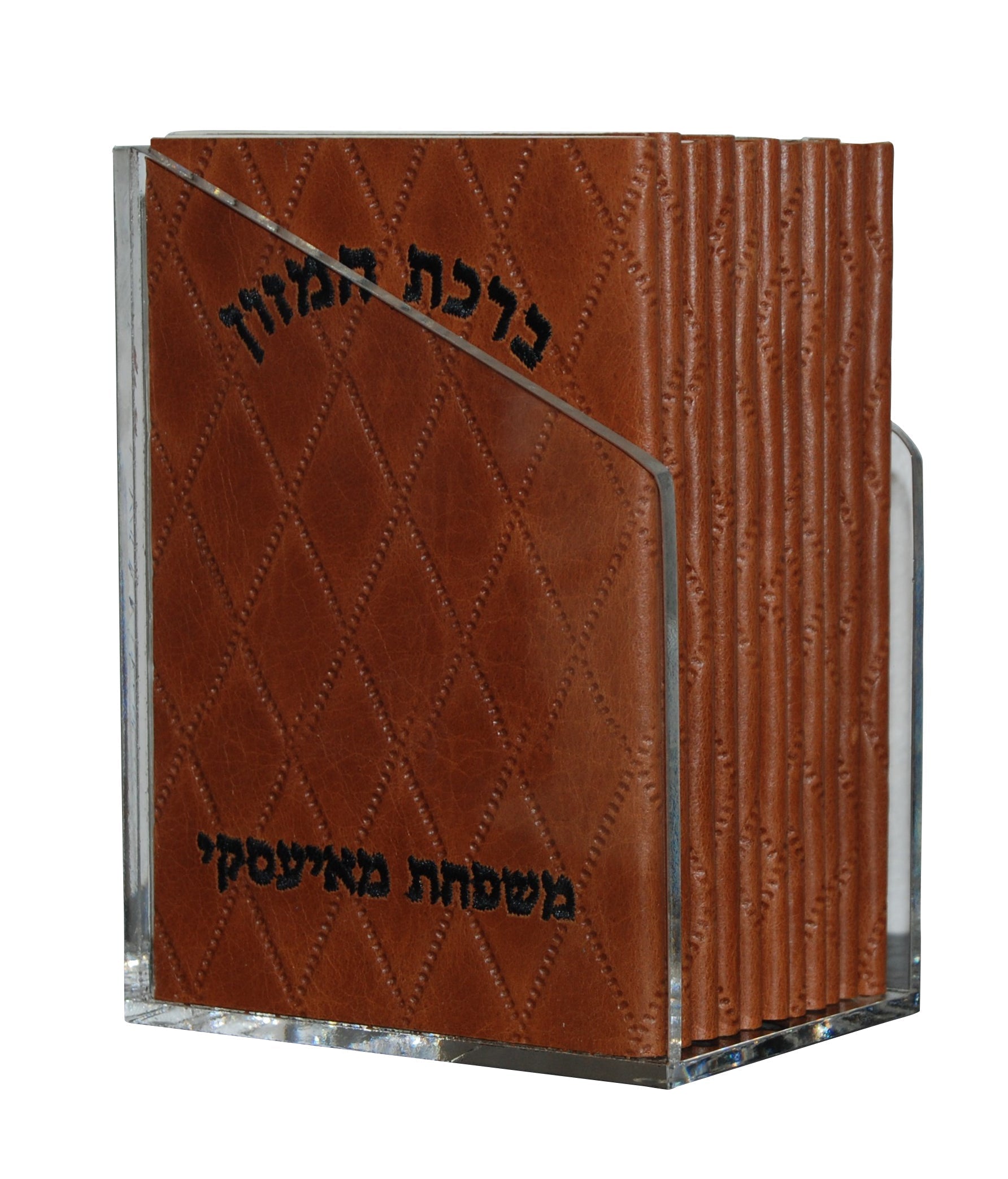 Prestige Leather Bencher — Diamond & Chabad Design, Regal Collection (BEN-Saddle)