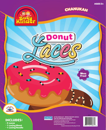 Chanukah Donut Laces — BZ Kinder Craft Kit