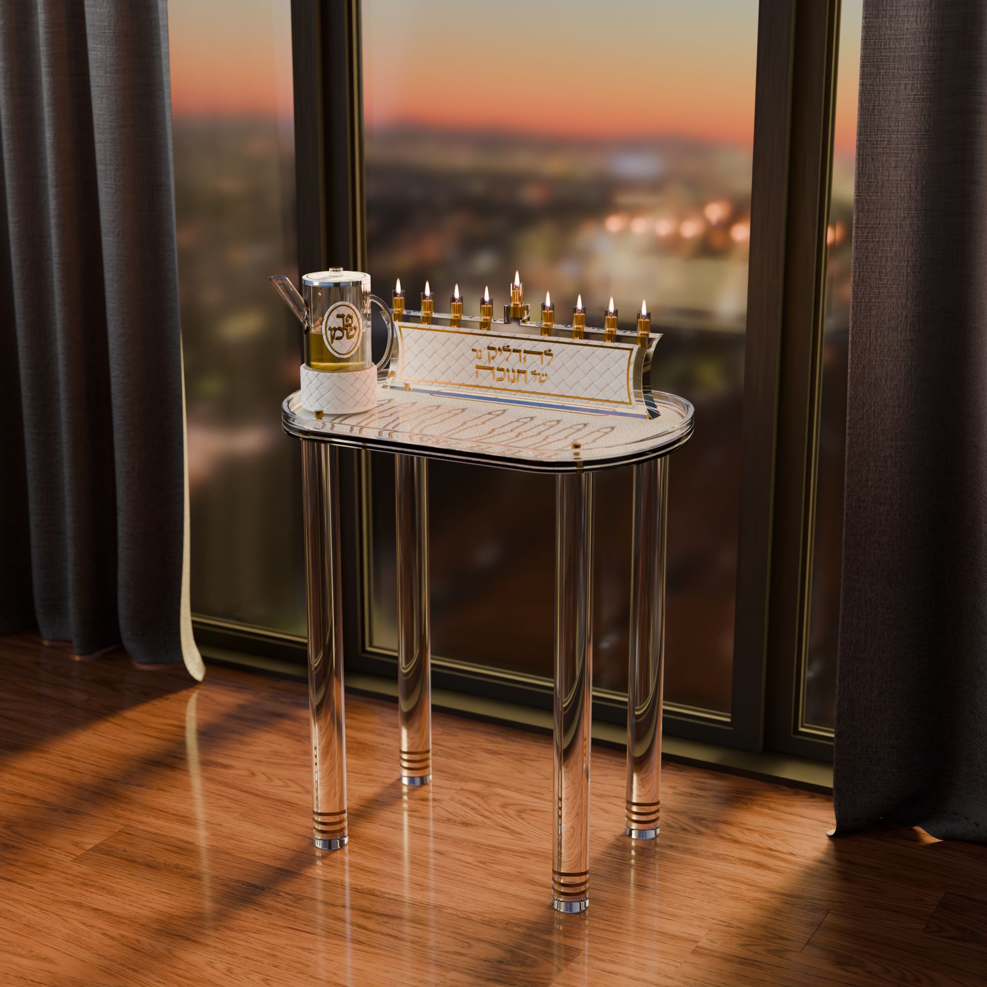 Leatherite Chanukah Table v2