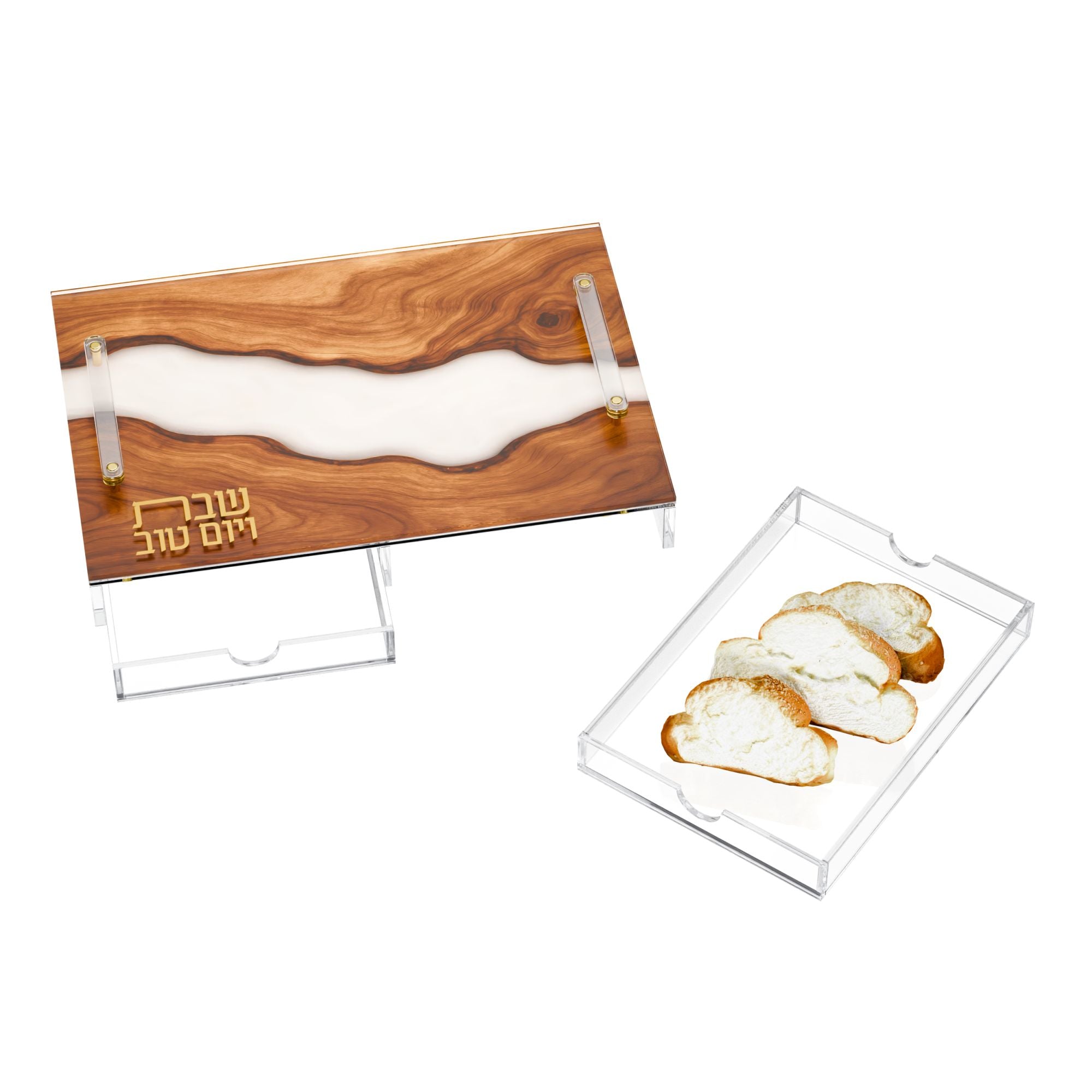 Resin Challah Board with Tray