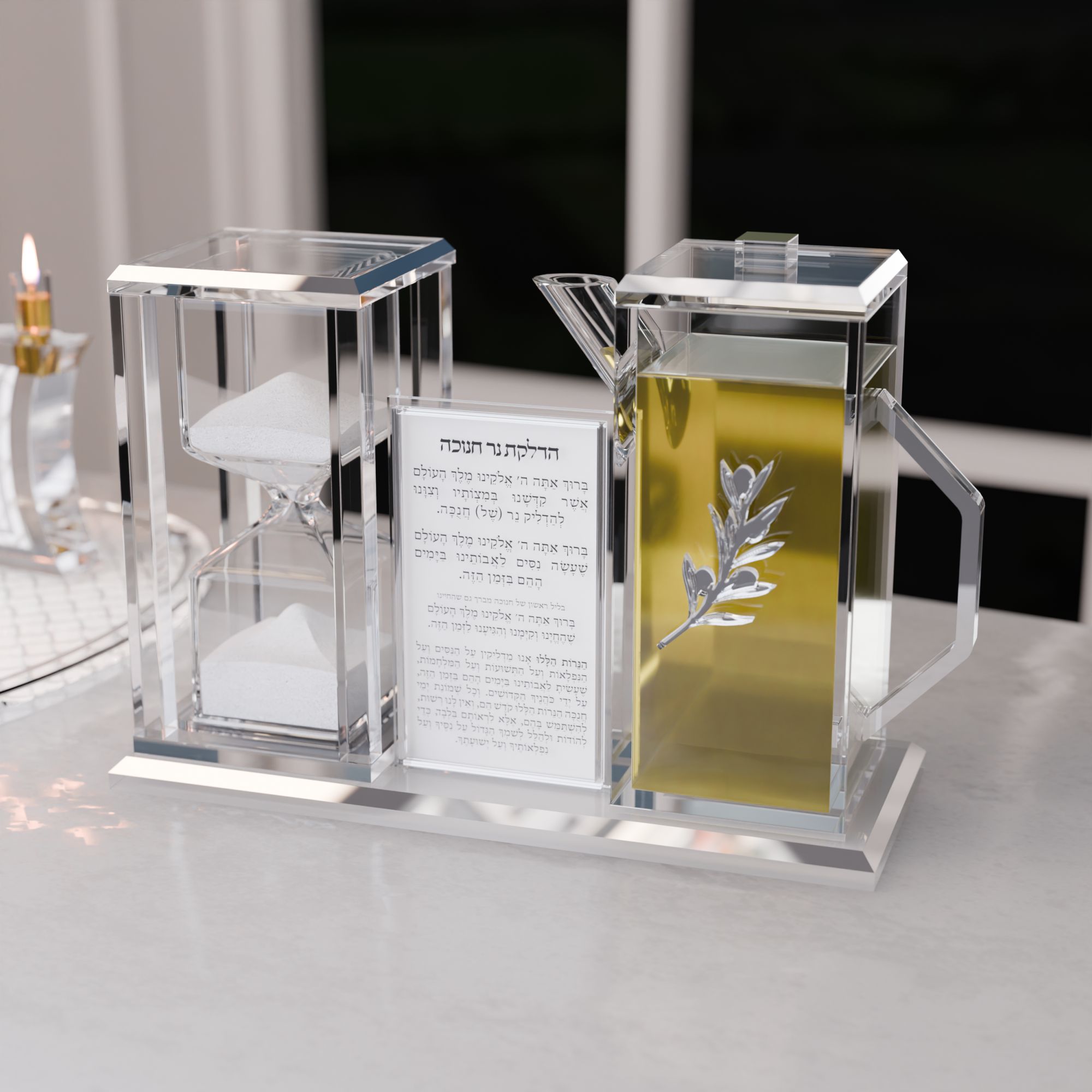 Hourglass & Oil Jug Set v.2