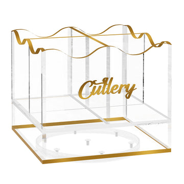 Signature Swivel Cutlery Holder — Dimensions: 7" x 7" x 6"