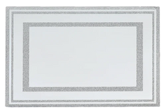 Candlestick Tray: Mirror With Glitter 14.5" x 10.6"