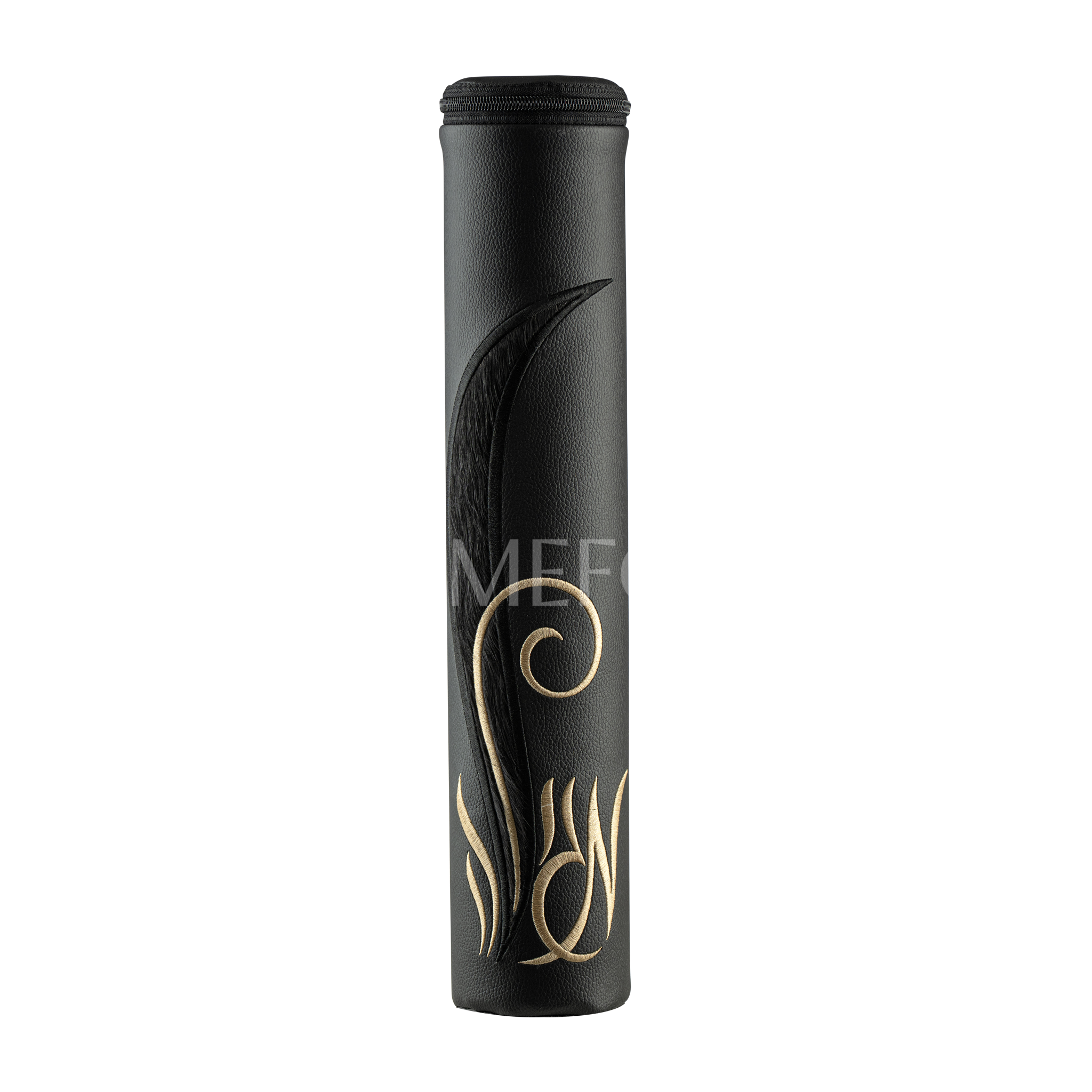 Black Leather with Black Fur Megillah Holder - 252 - Megillah Cases