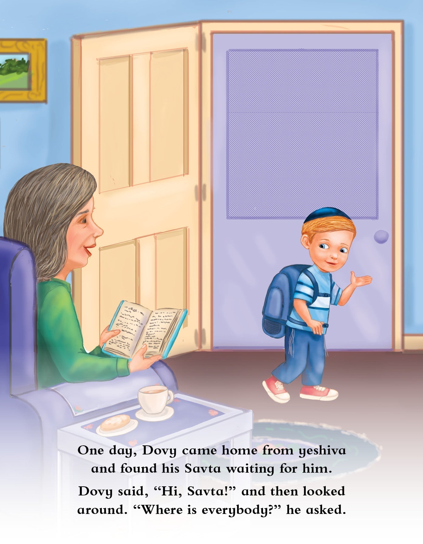 Lite Boy #8 - Dovy and His New Baby Brother by Malky Weinstock — Judaica Press (image 2)