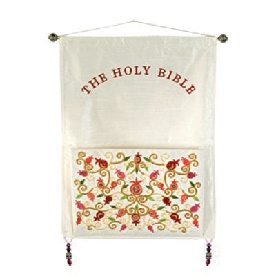 Wall hanging with pocket Pomegranates BIBLE (EM-WF-3)