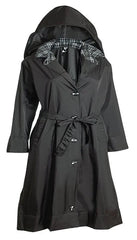 Ladies Raincoat With Zip In Hood