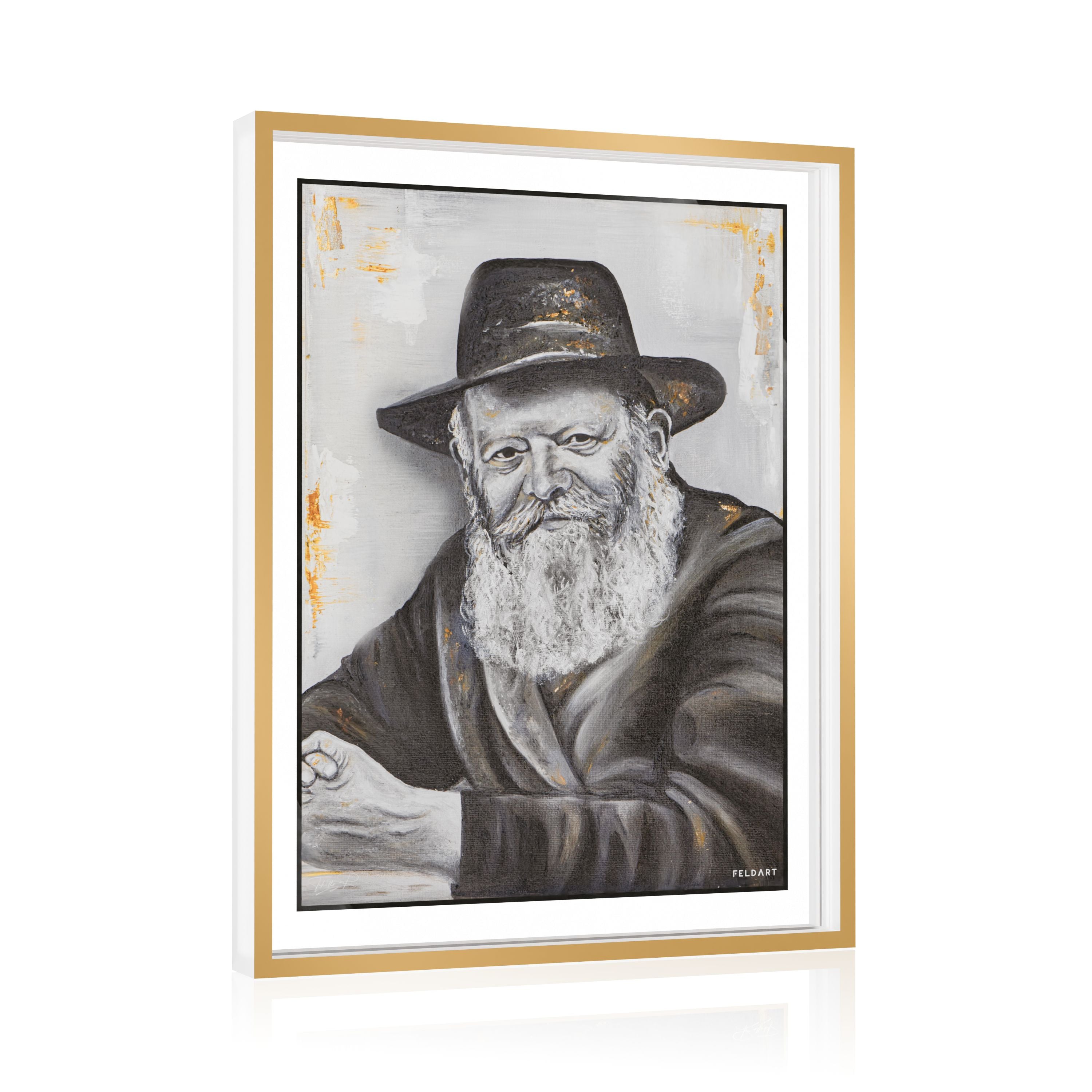 Framed Lubavitcher Rebbe Tabletop Plaque