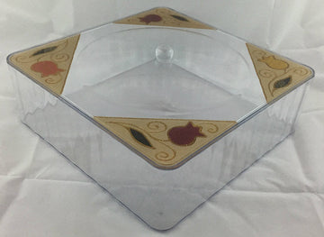 Lily Art Designed Lucite Matzah Box-- Large 12" (P-MBXMP)