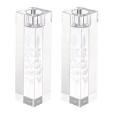 Waterdale Collection: Engraved Crystal Candle Sticks