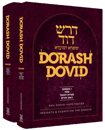 Front cover of Dorash Dovid: Moadim 2 Volume Set (English): Insights & Essays on the Moadim by Rabbi Dovid Hofstedter