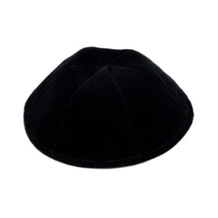 ikippah Rimless Black Velvet - 6 Panel Yarmulka