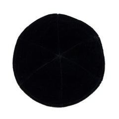 ikippah Rimless Black Velvet - 6 Panel Yarmulka