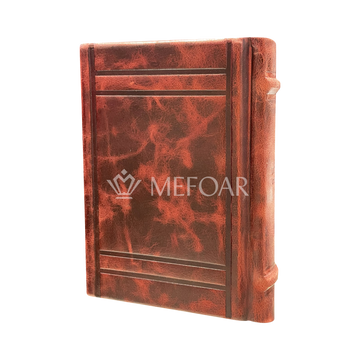 Burgundy Leather Siddur Style E30 - Judaica Accessories