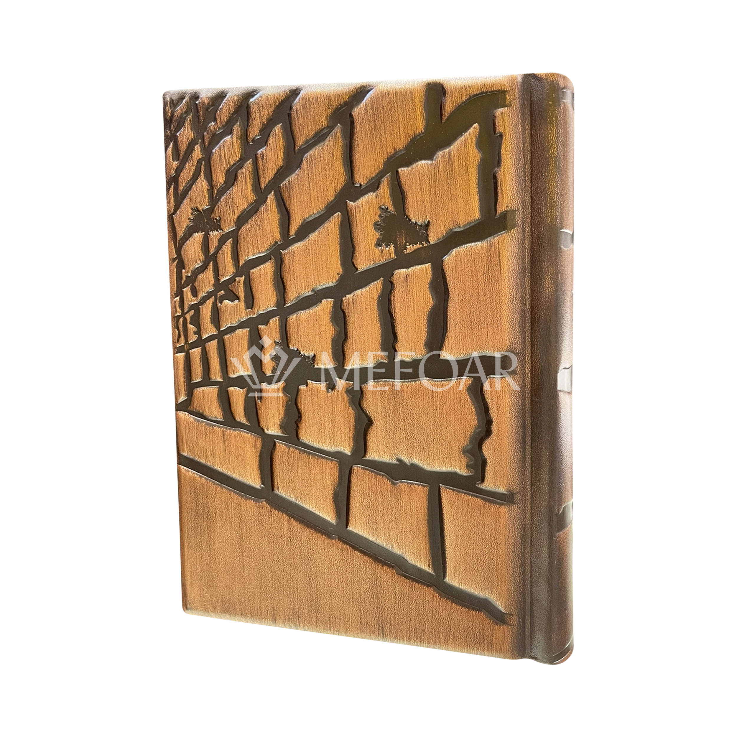 Bronze Leather Tehillim Style Kosel - Judaica Accessories