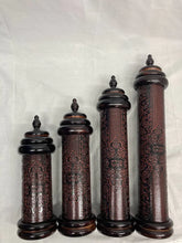 Leather & Wood Megillah Holder 12" -Point Cover(MG-EYP12)