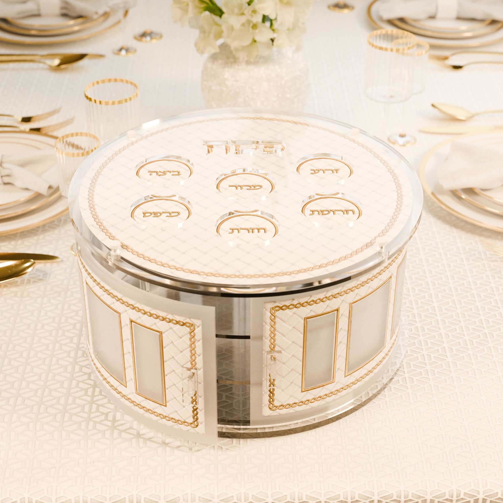 Woven Leather Tiered Kearah