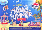 Sticker Book and Reusable Stickers - Summer