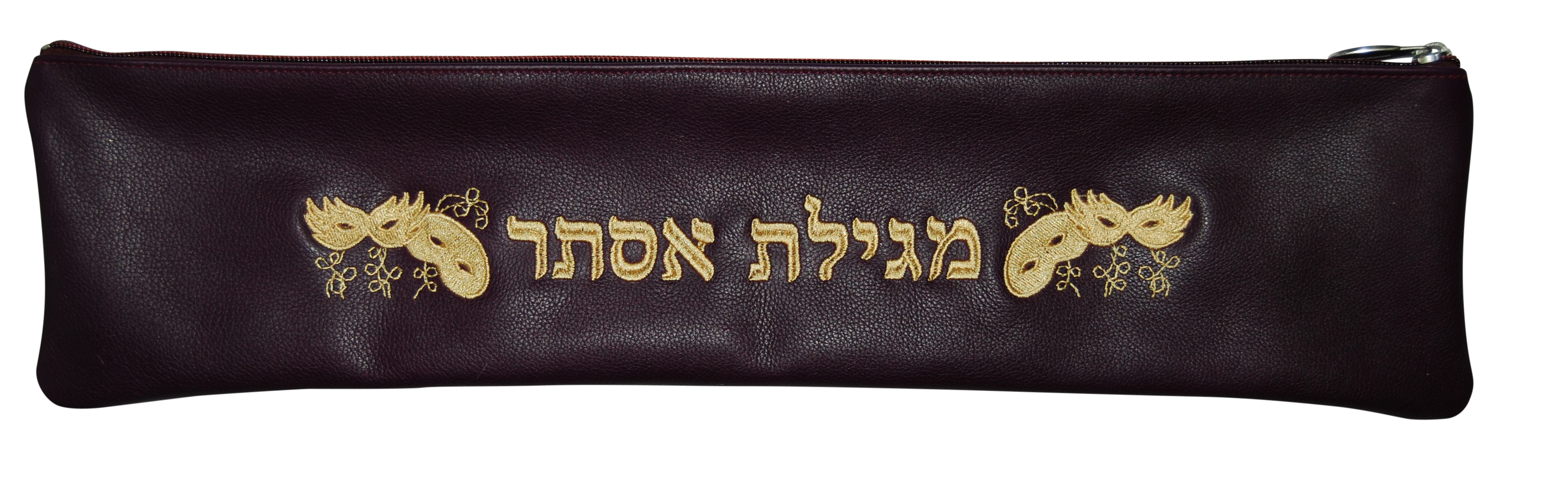 Prestige Leather Megillah Bag (M-Mask-Plum)
