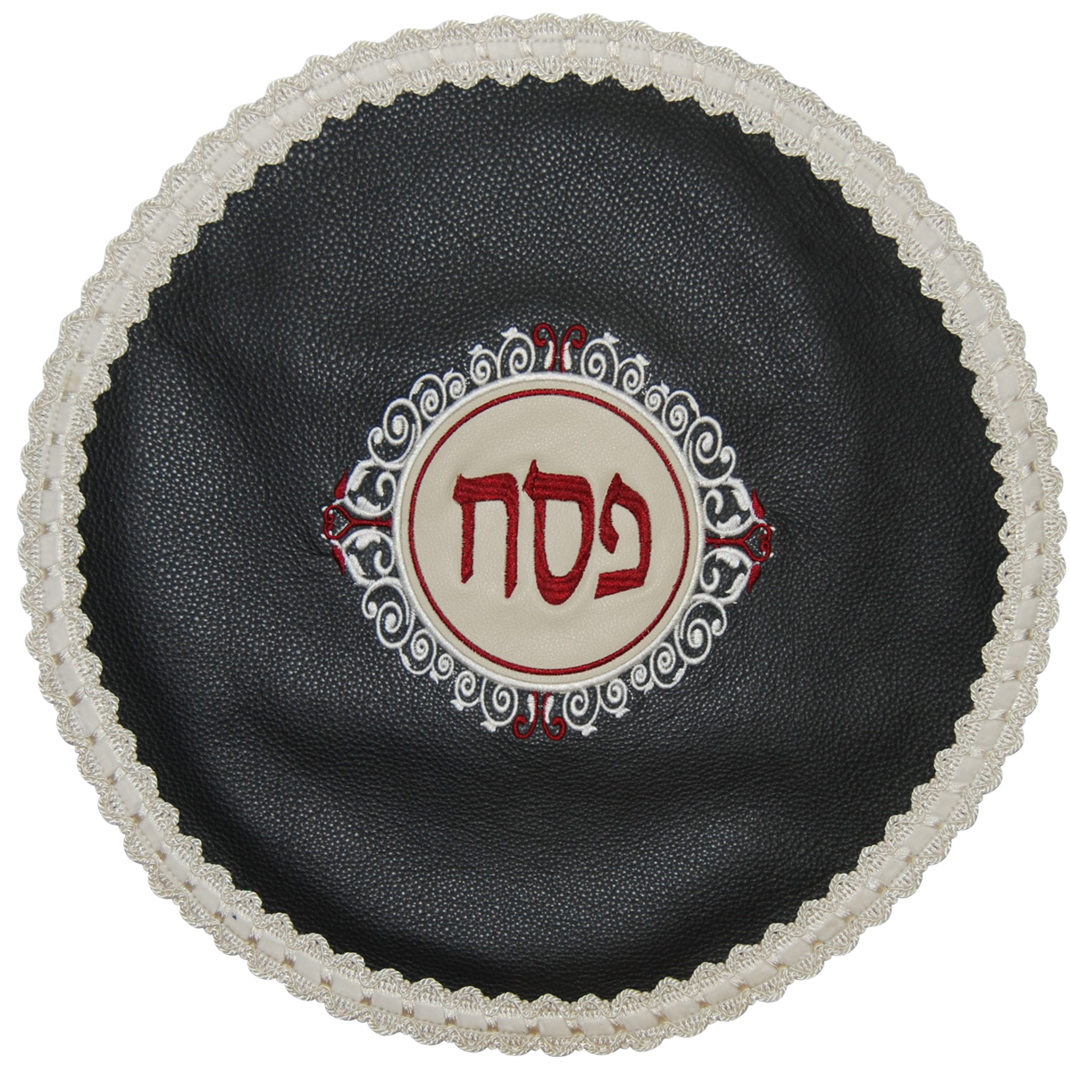 Prestige Contemporary Leather Matzah Cover (MA280-GR2)