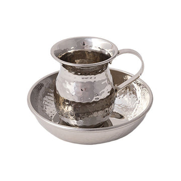 Emanuel Hammered Mayim Achronim Set (EM-MAB1)