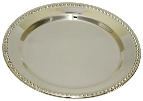 Kiddush Tray: Silver Plated - 4.3"