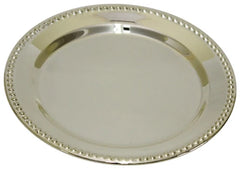 Kiddush Tray: Silver Plated - 4.3"