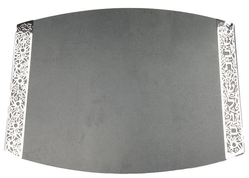 Challah Board: Emanuel Porcelain Metal Cutout - Grey