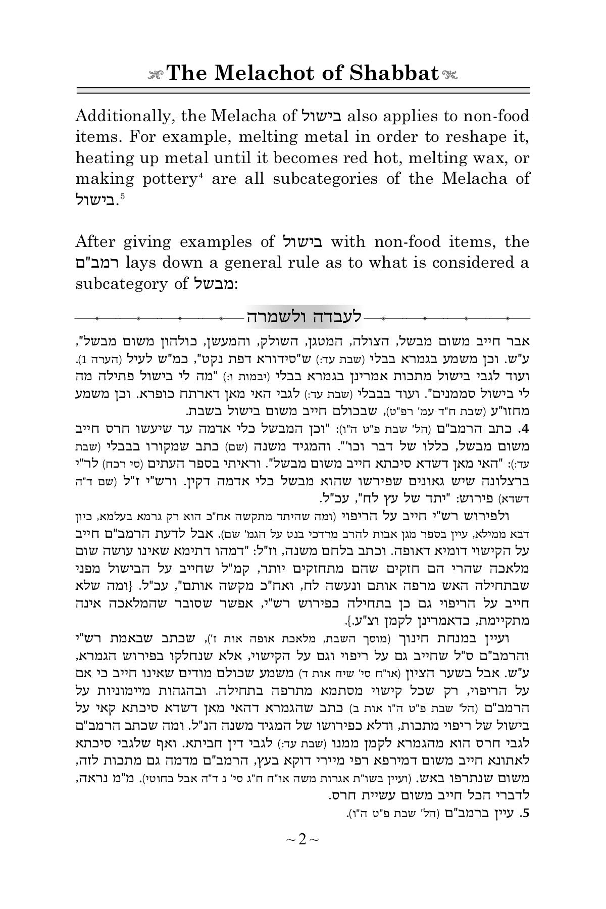 The Melachot of Shabbat -- Melechet Bishul | Judaica Square
