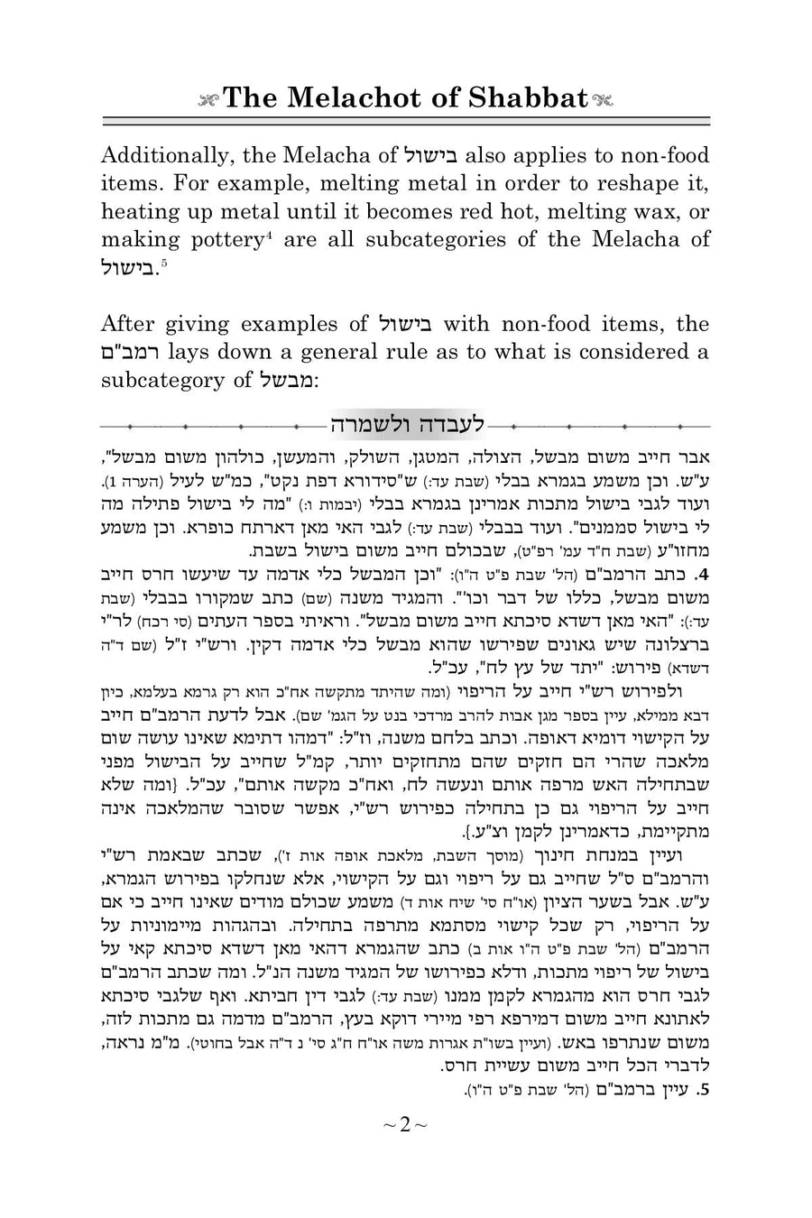 The Melachot of Shabbat -- Melechet Bishul | Judaica Square