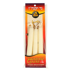 Yaknehaz Candle: Hand Dipped - Made From Pure Beeswax (3 Pack)