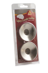Safty Candle Holders: Nickel Plated