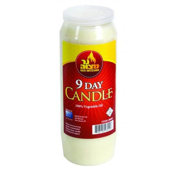 9 Day Candle: 100% Vegetable Oil — Home Decor